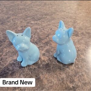 French Bulldogs Small Stoneware Salt And Pepper Shakers